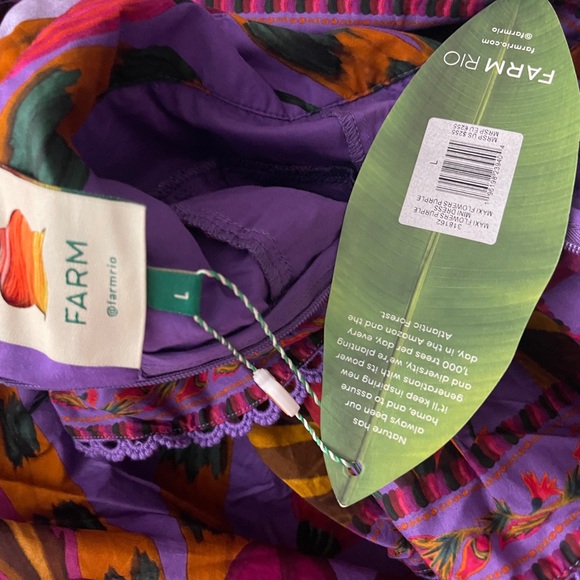 FARM RIO - Floral Purple Dress - Picture 7 of 7